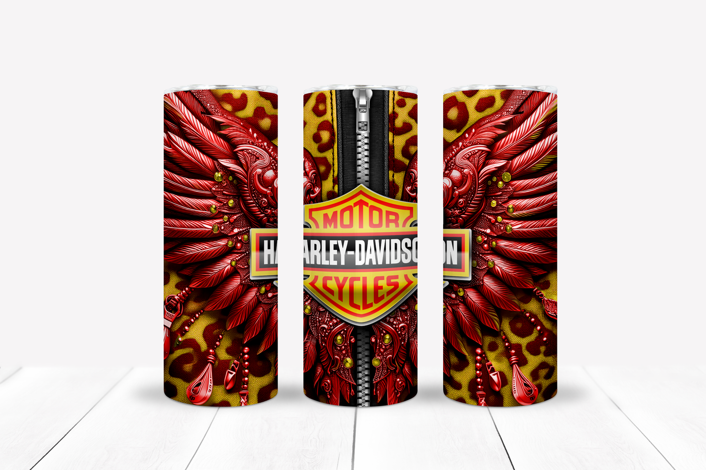 Motorcycle Metal Wings 20oz Sublimation 132 Image Bundle