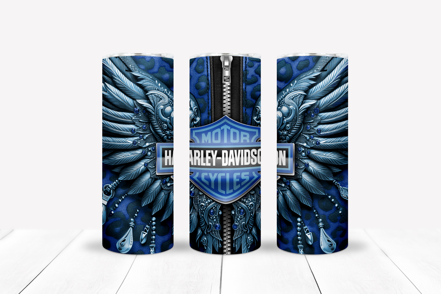 Motorcycle Metal Wings 20oz Sublimation 132 Image Bundle