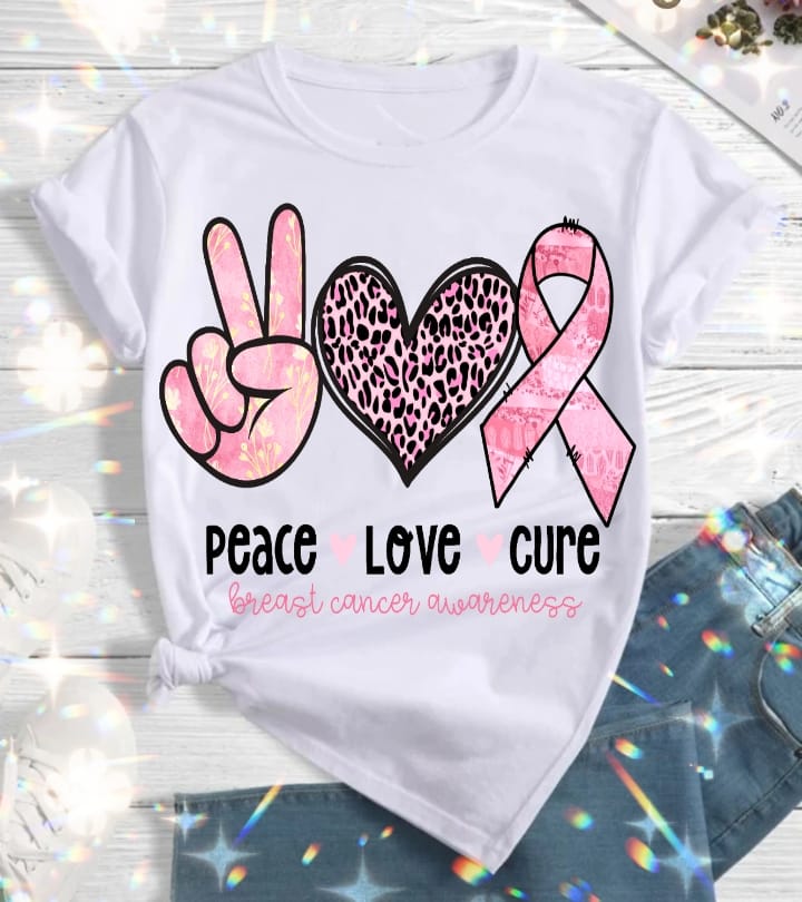 12 Breast Cancer Sublimation T-Shirt Image Bundle