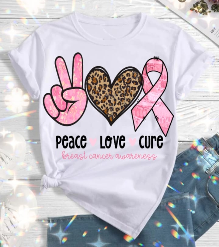 12 Breast Cancer Sublimation T-Shirt Image Bundle