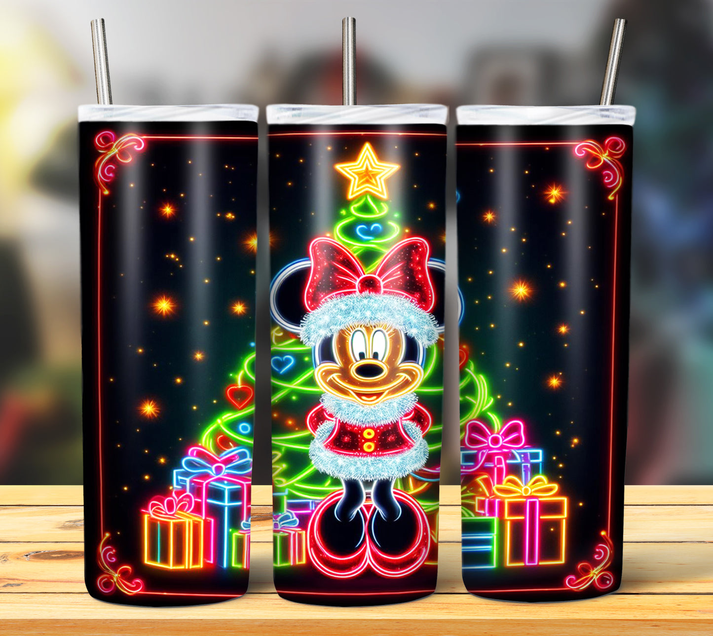 100+ Christmas LED Lights Sublimation 20oz Images Bundle