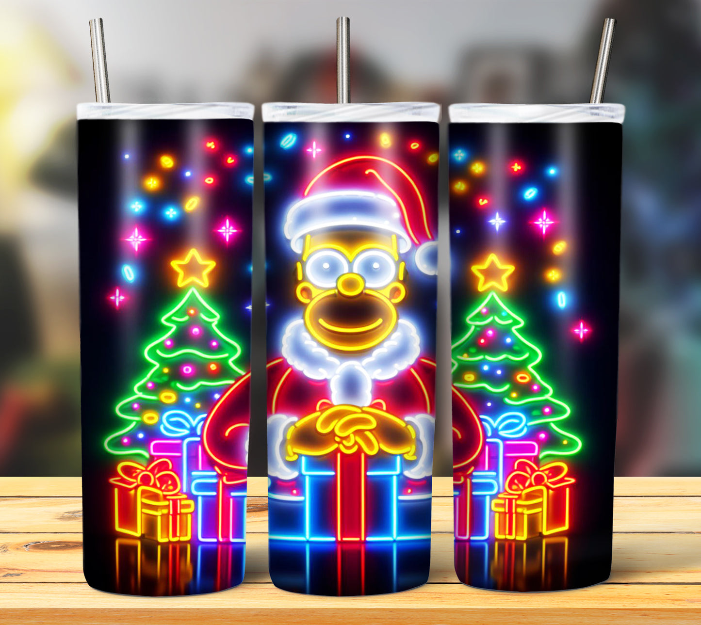 100+ Christmas LED Lights Sublimation 20oz Images Bundle