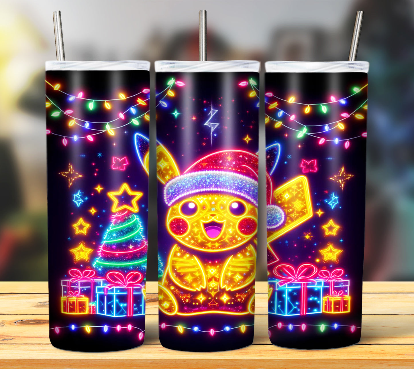 100+ Christmas LED Lights Sublimation 20oz Images Bundle