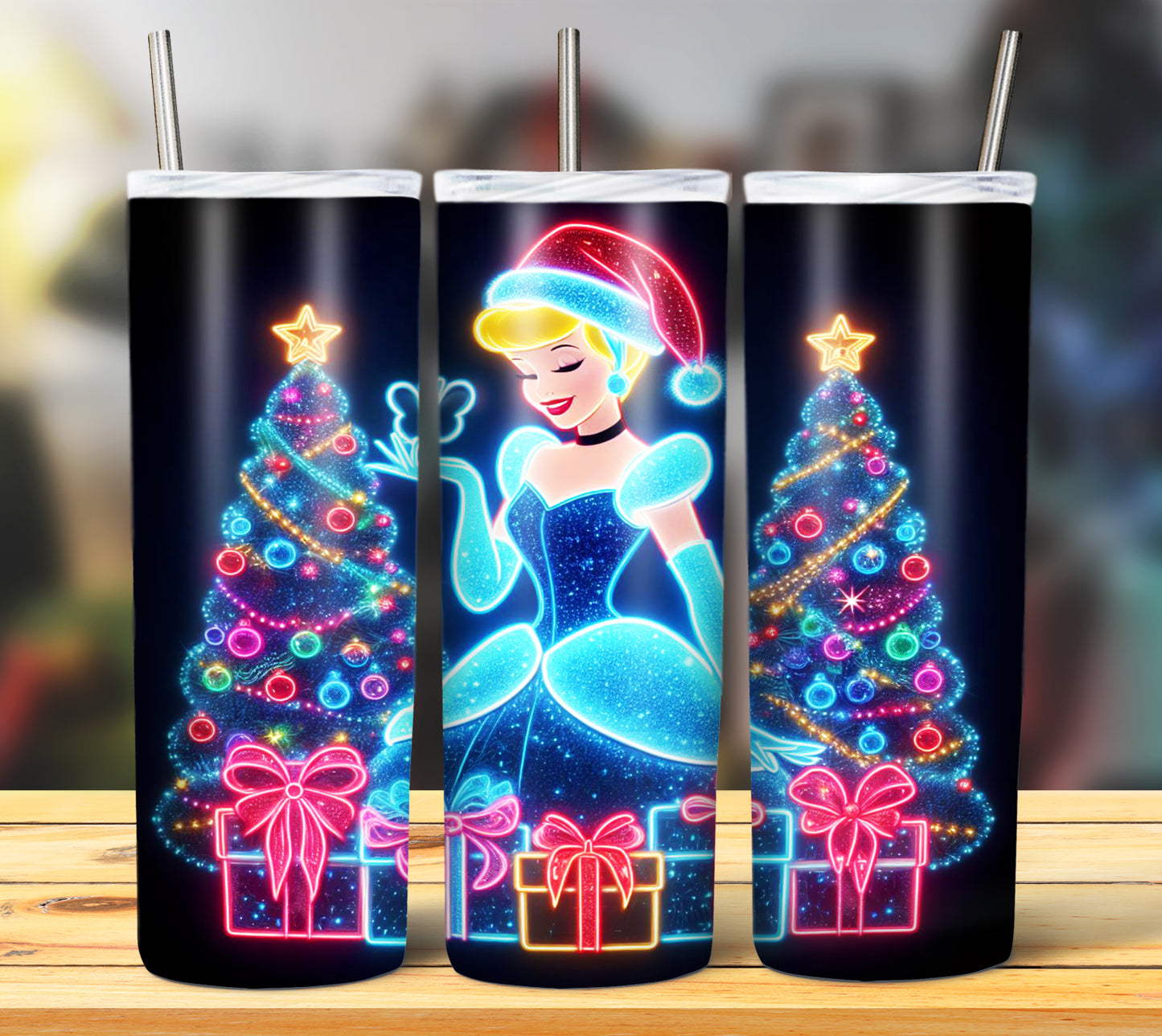 100+ Christmas LED Lights Sublimation 20oz Images Bundle