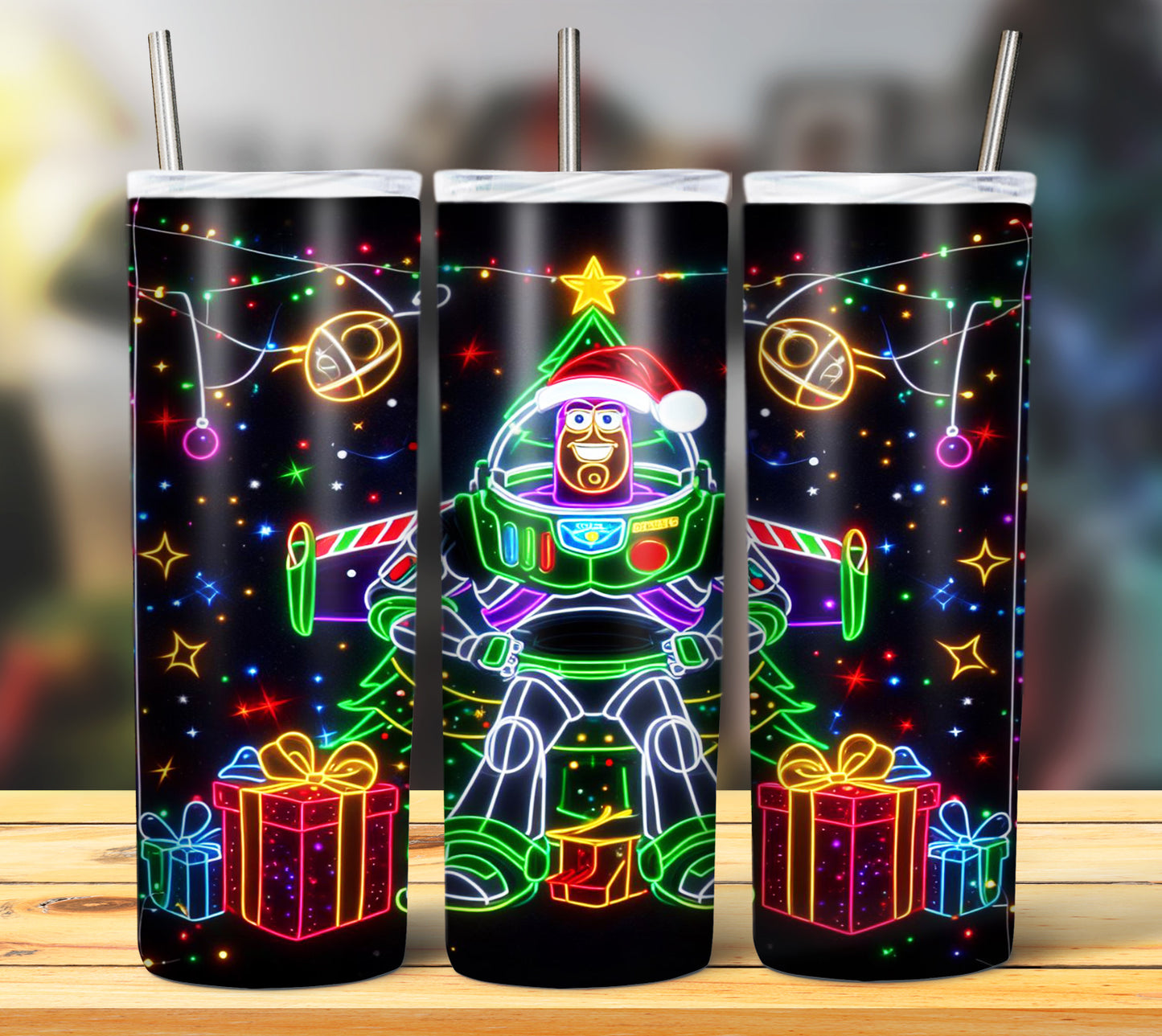 100+ Christmas LED Lights Sublimation 20oz Images Bundle