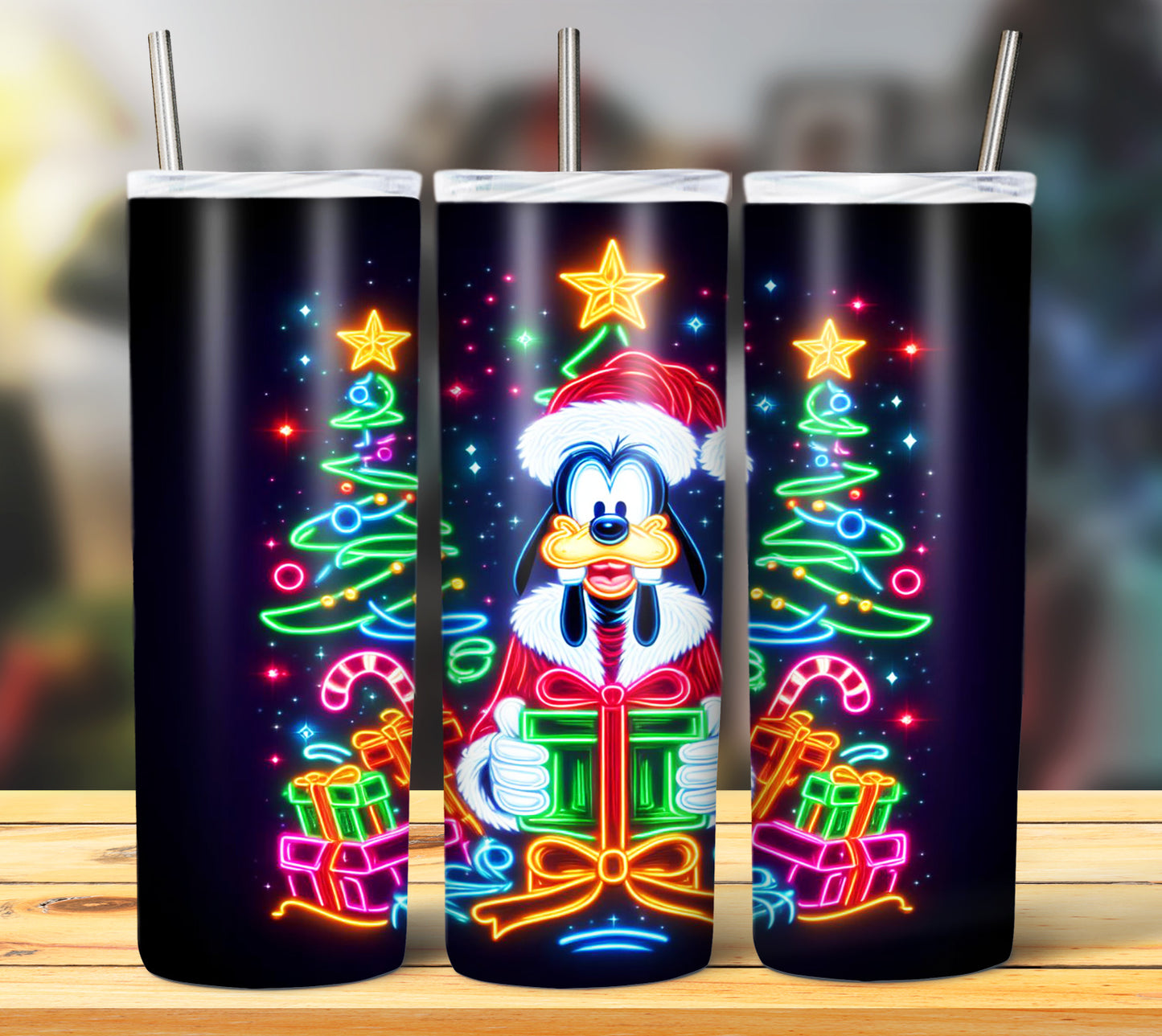 100+ Christmas LED Lights Sublimation 20oz Images Bundle