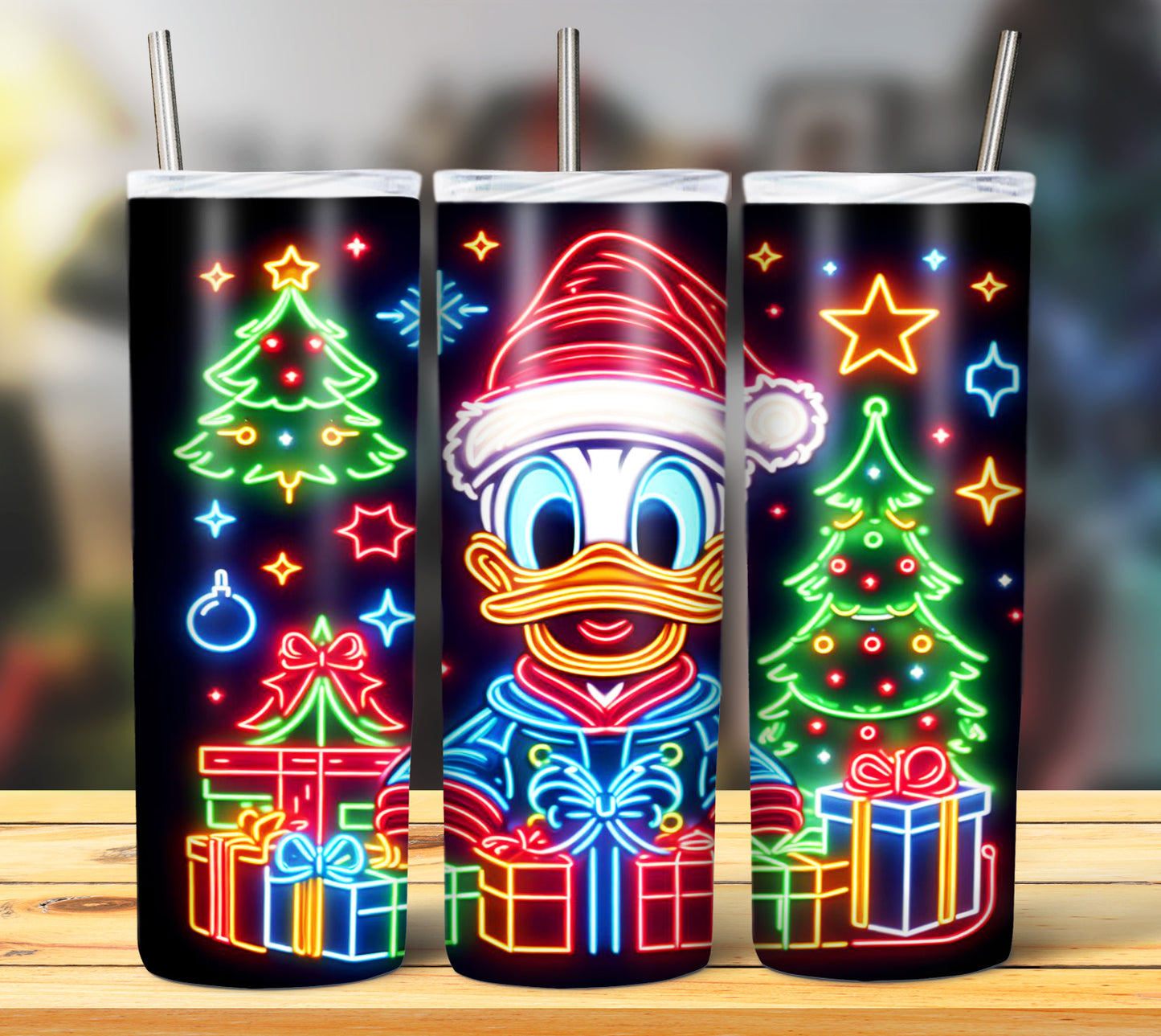 100+ Christmas LED Lights Sublimation 20oz Images Bundle