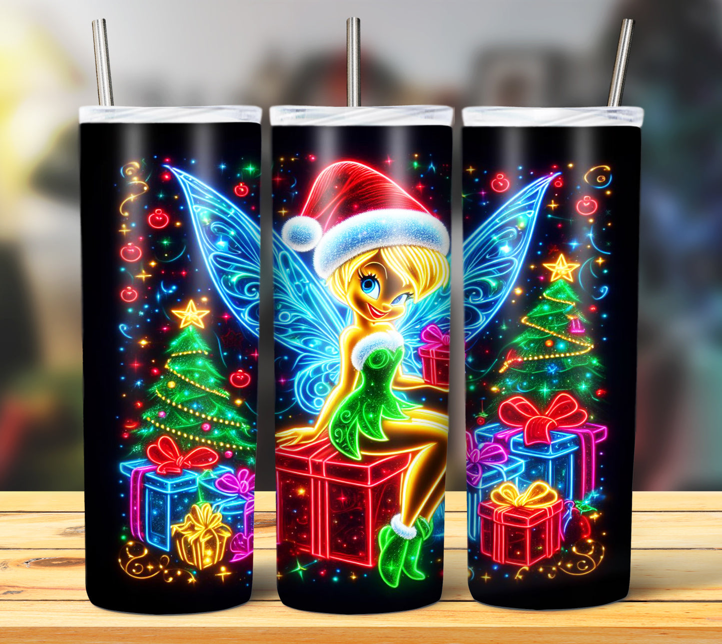 100+ Christmas LED Lights Sublimation 20oz Images Bundle