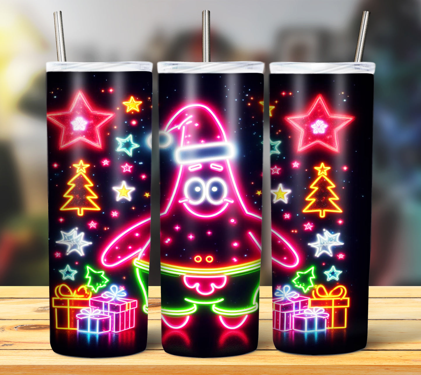 100+ Christmas LED Lights Sublimation 20oz Images Bundle