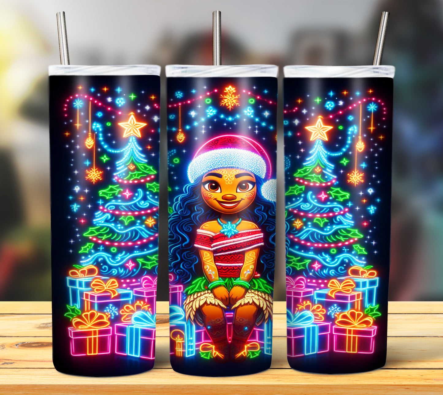 100+ Christmas LED Lights Sublimation 20oz Images Bundle