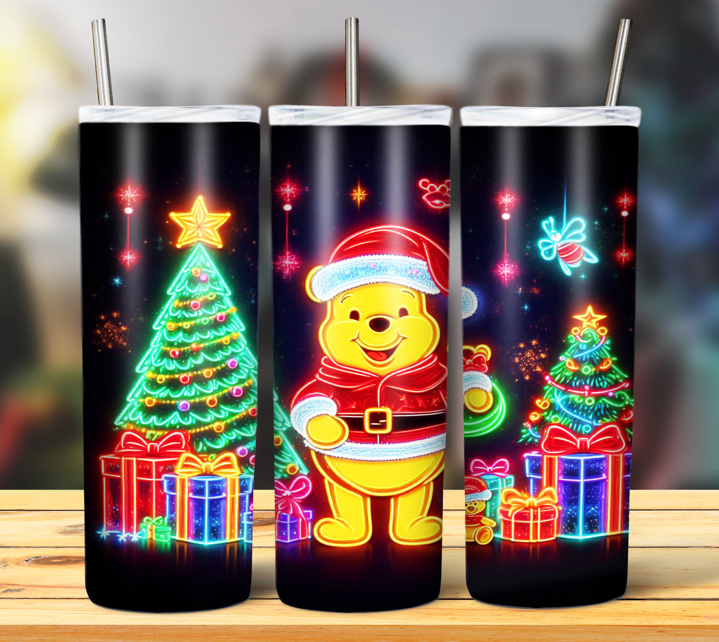 100+ Christmas LED Lights Sublimation 20oz Images Bundle