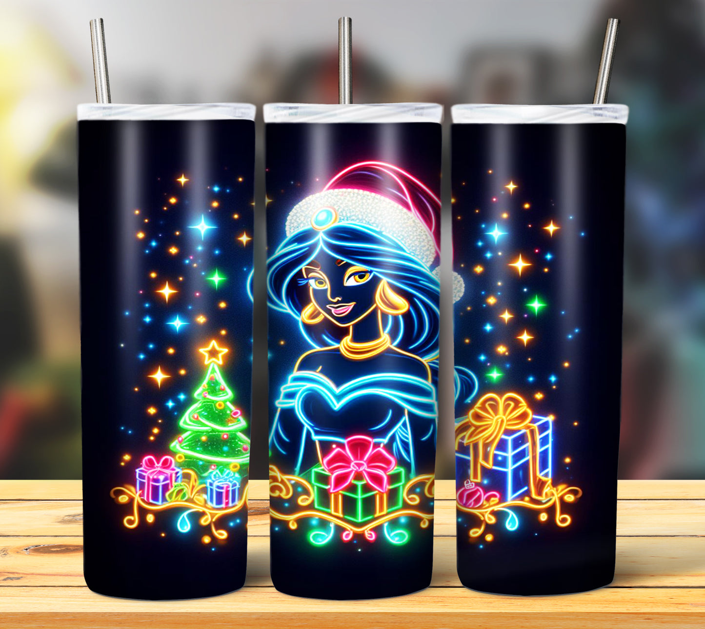 100+ Christmas LED Lights Sublimation 20oz Images Bundle