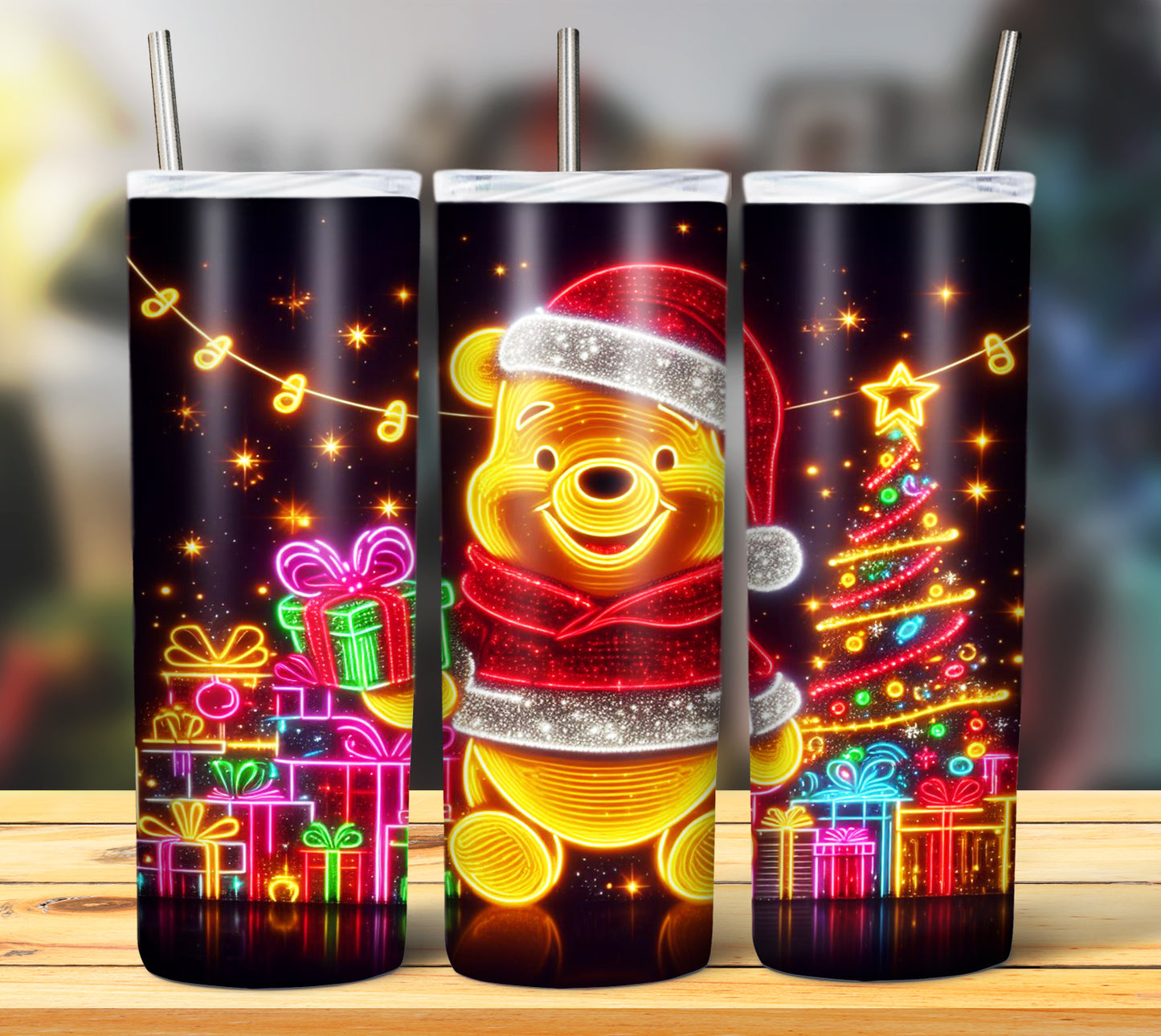 100+ Christmas LED Lights Sublimation 20oz Images Bundle