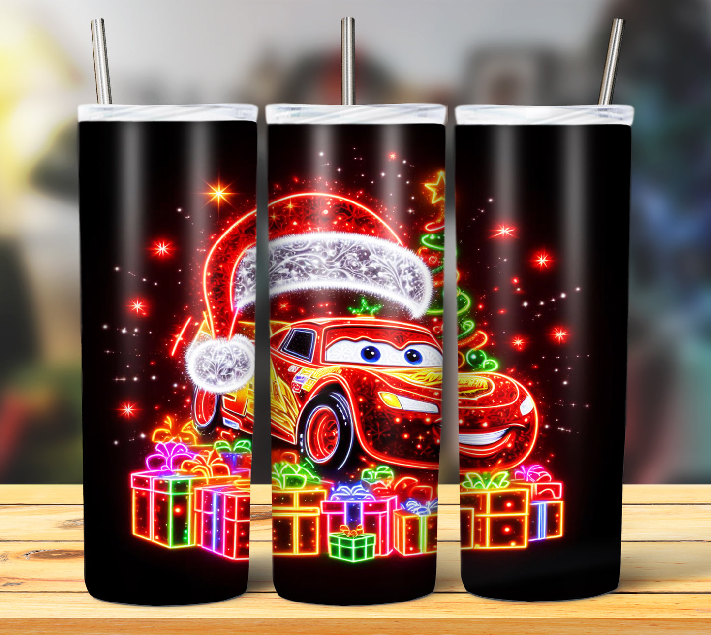 100+ Christmas LED Lights Sublimation 20oz Images Bundle