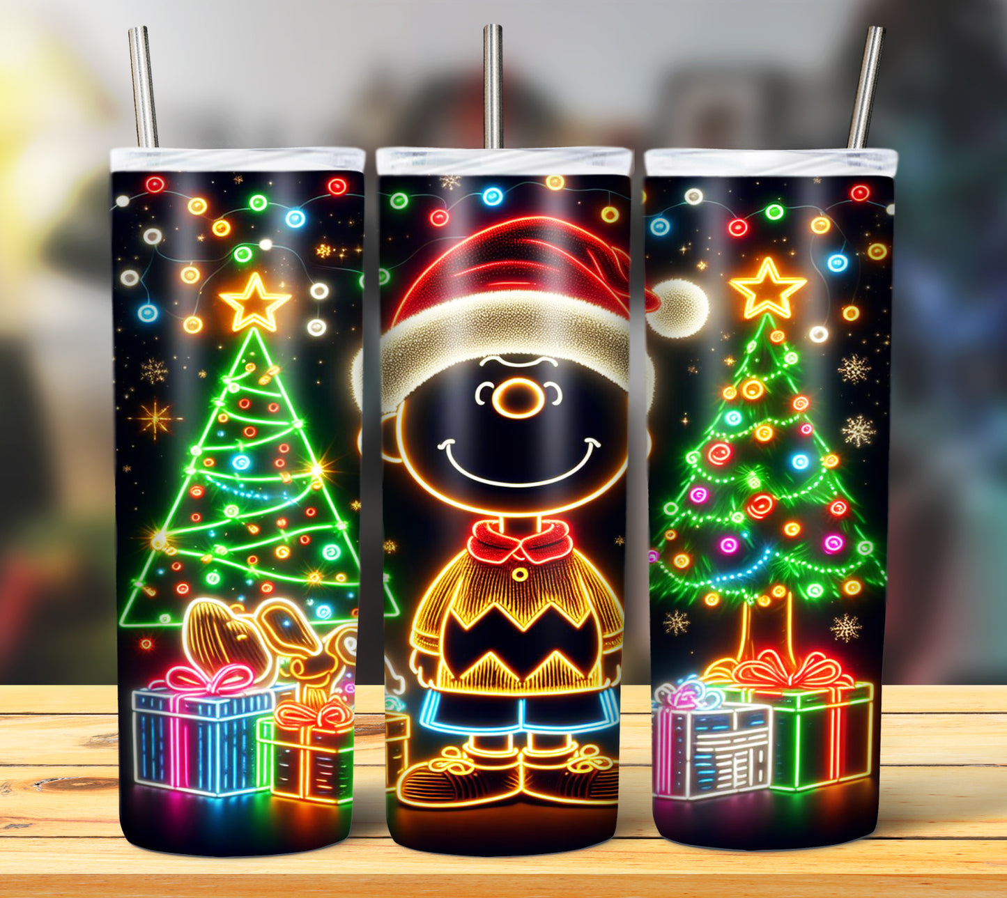 100+ Christmas LED Lights Sublimation 20oz Images Bundle