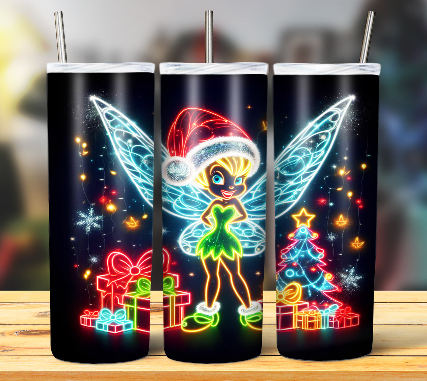 100+ Christmas LED Lights Sublimation 20oz Images Bundle