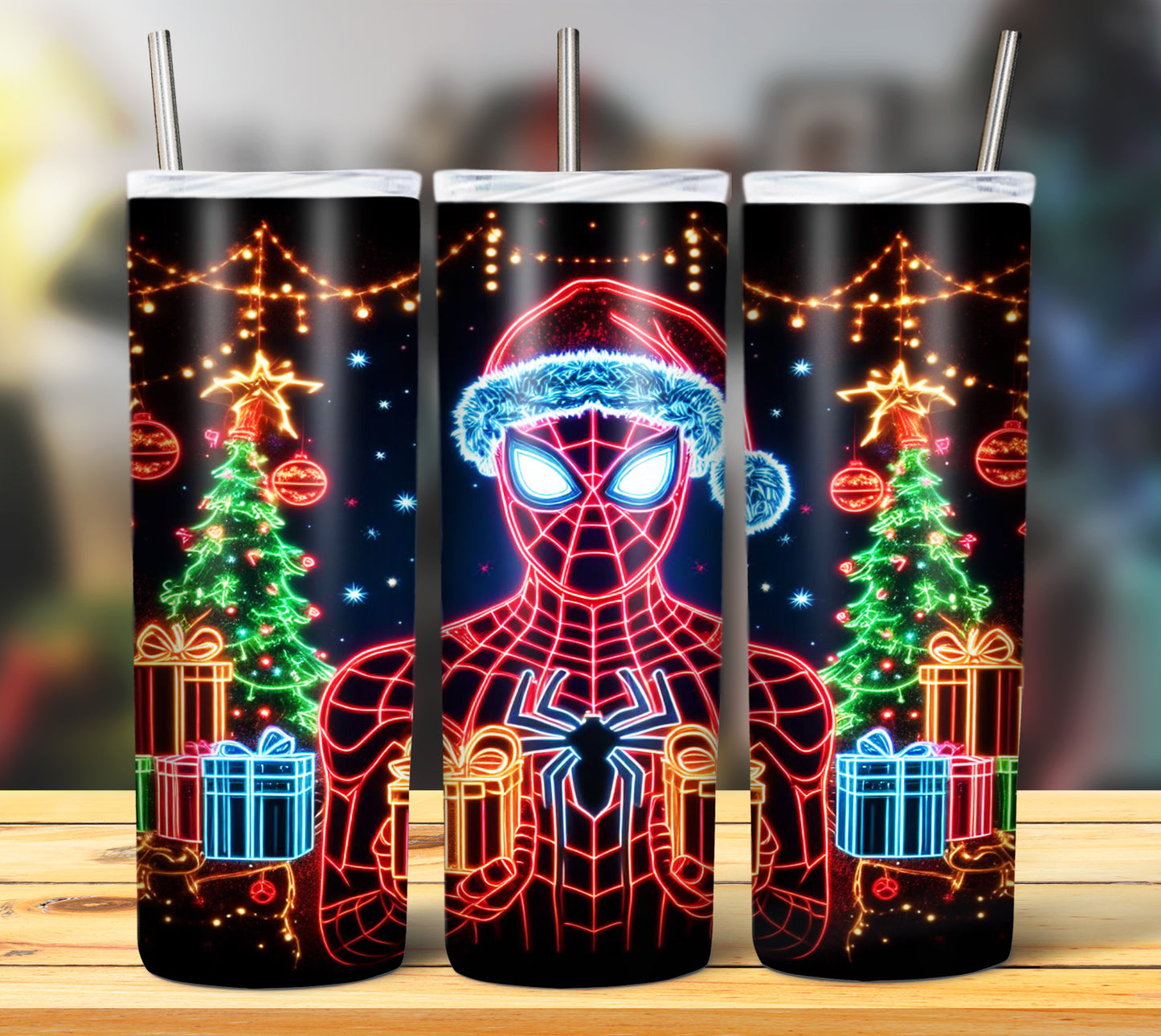 100+ Christmas LED Lights Sublimation 20oz Images Bundle