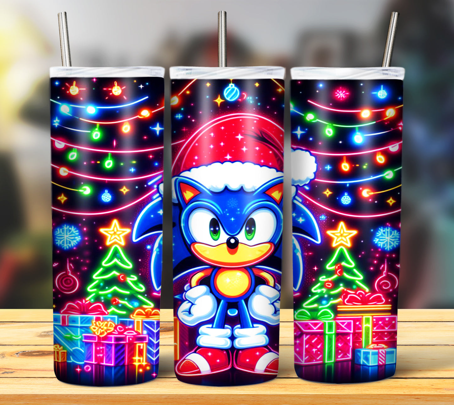 100+ Christmas LED Lights Sublimation 20oz Images Bundle