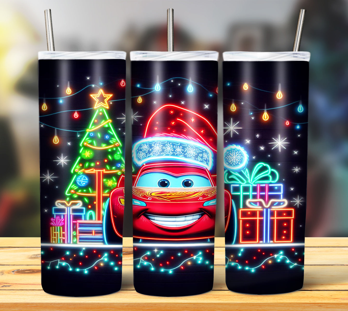 100+ Christmas LED Lights Sublimation 20oz Images Bundle