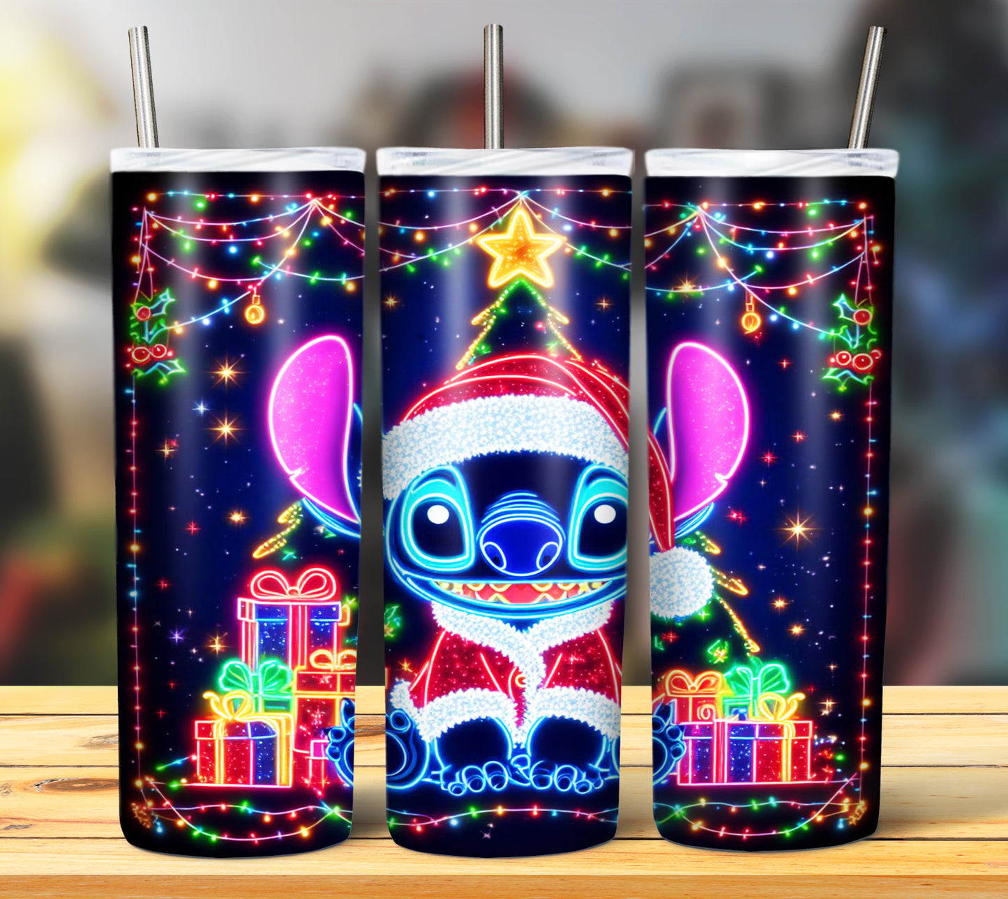 100+ Christmas LED Lights Sublimation 20oz Images Bundle