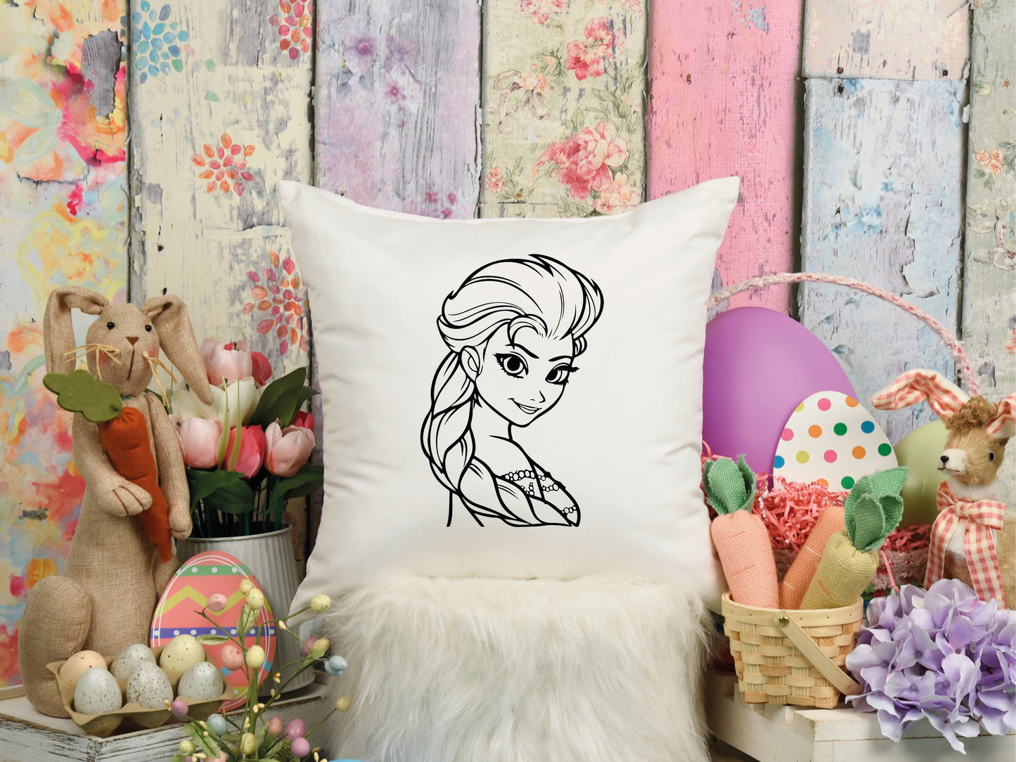 Kids Coloring Pillow Sublimation/T-Shirt Bundle