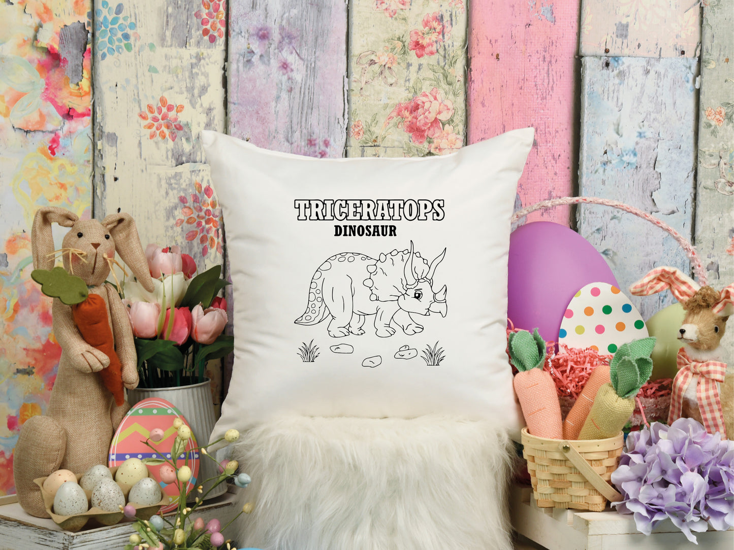 Kids Coloring Pillow Sublimation/T-Shirt Bundle