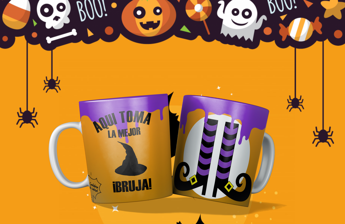 20 Cute Halloween Sublimation 11/15oz Mug Images Bundle