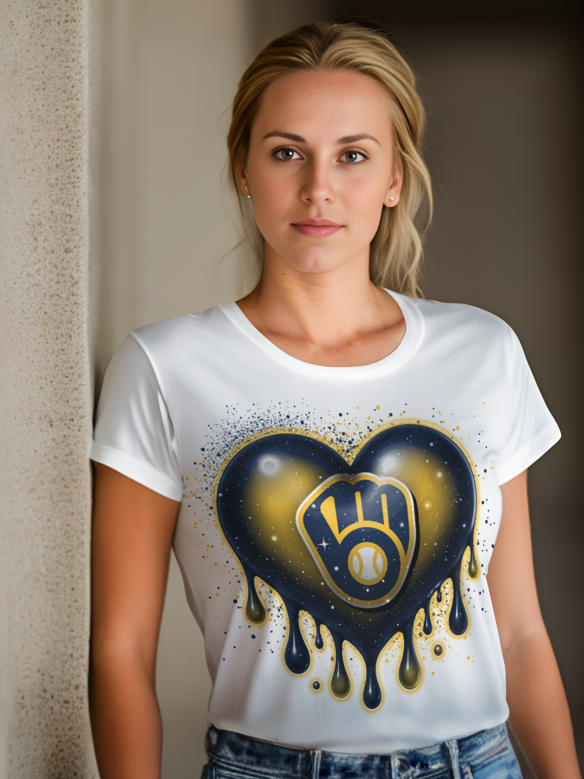 Heartdrip Baseball Sublimation/DTF T-shirt Images