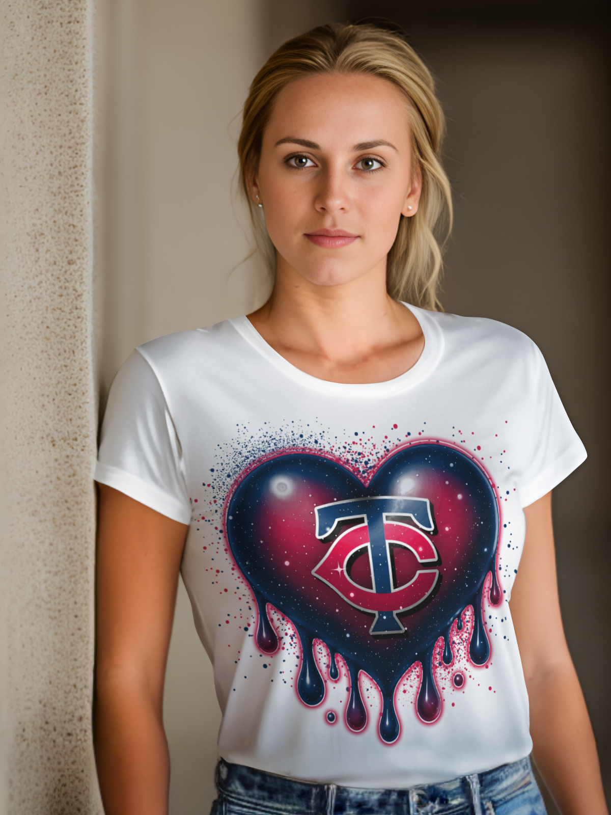 Heartdrip Baseball Sublimation/DTF T-shirt Images