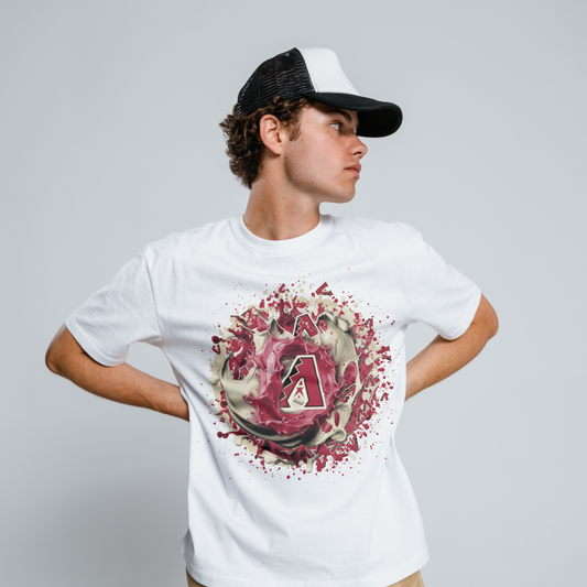 Baseball Splatter Sublimation/DTF T-shirt Images