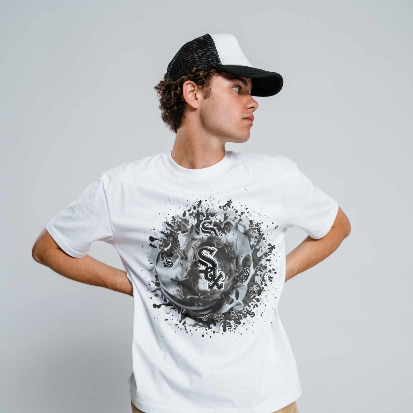 Baseball Splatter Sublimation/DTF T-shirt Images