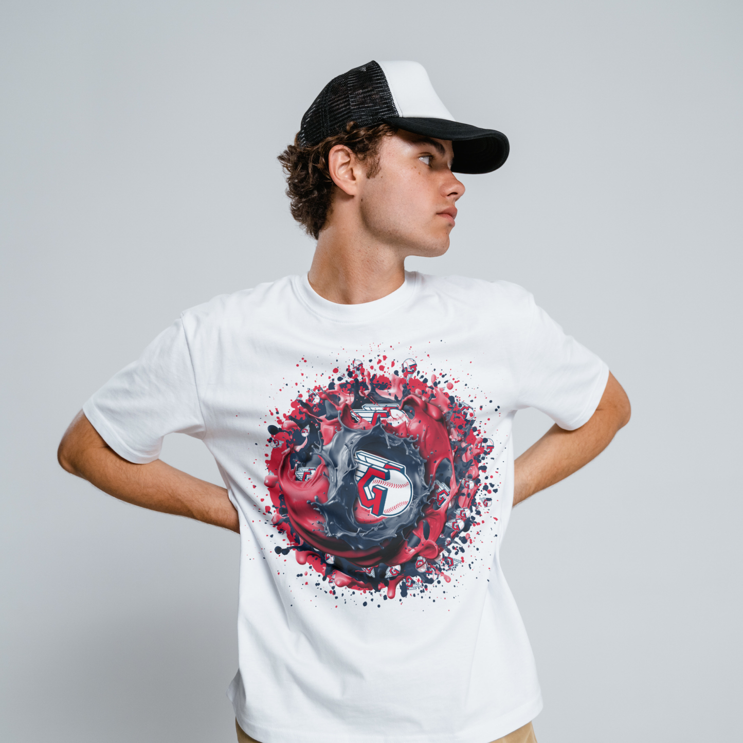 Baseball Splatter Sublimation/DTF T-shirt Images