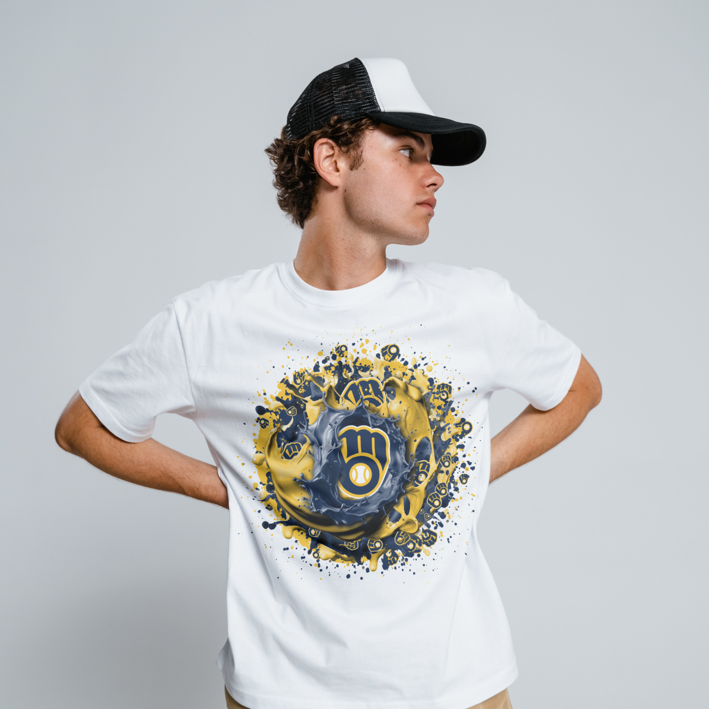 Baseball Splatter Sublimation/DTF T-shirt Images