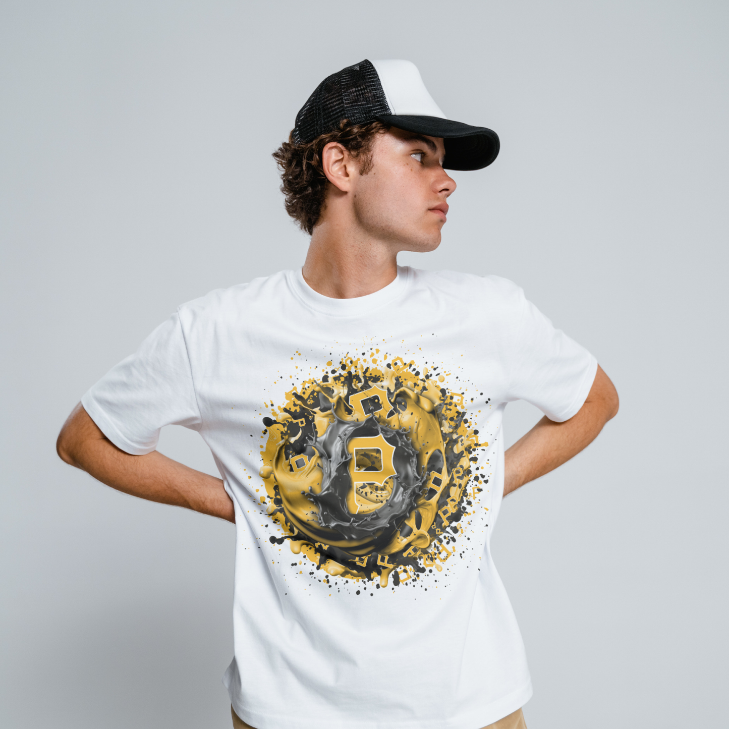 Baseball Splatter Sublimation/DTF T-shirt Images