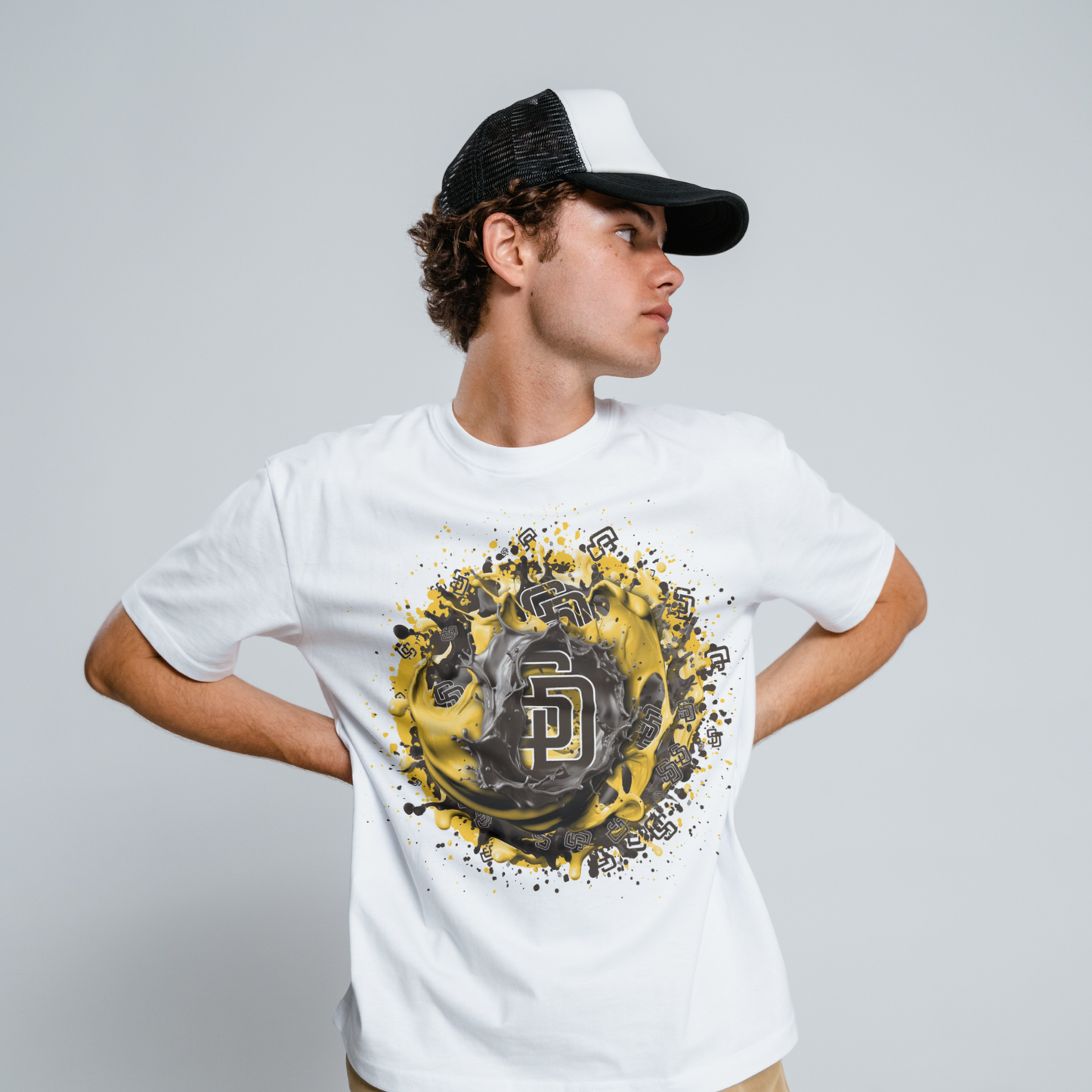 Baseball Splatter Sublimation/DTF T-shirt Images