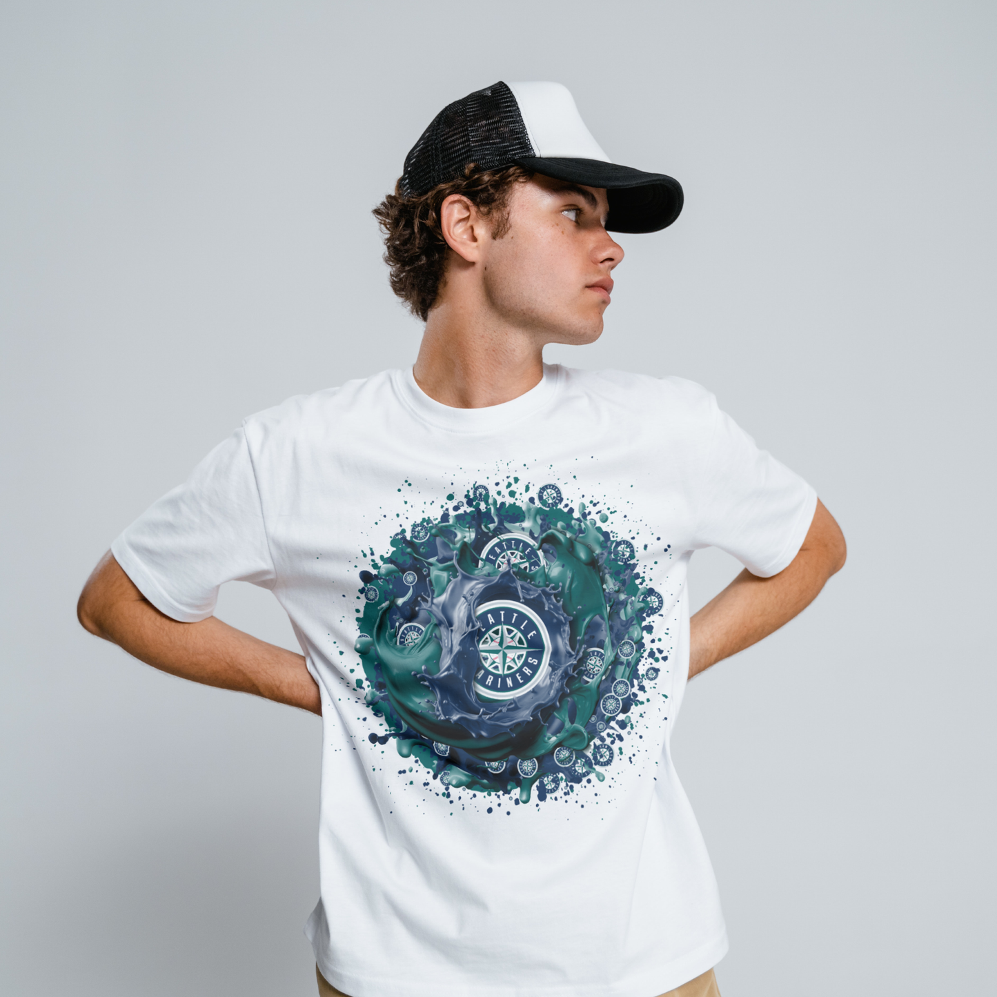 Baseball Splatter Sublimation/DTF T-shirt Images
