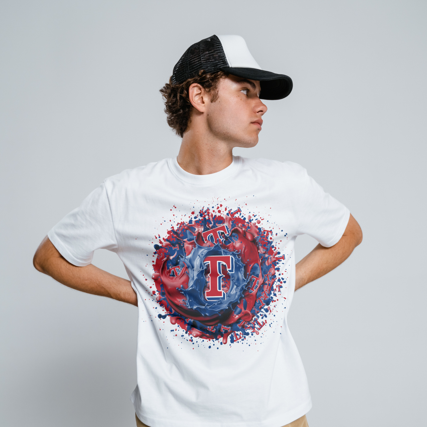 Baseball Splatter Sublimation/DTF T-shirt Images