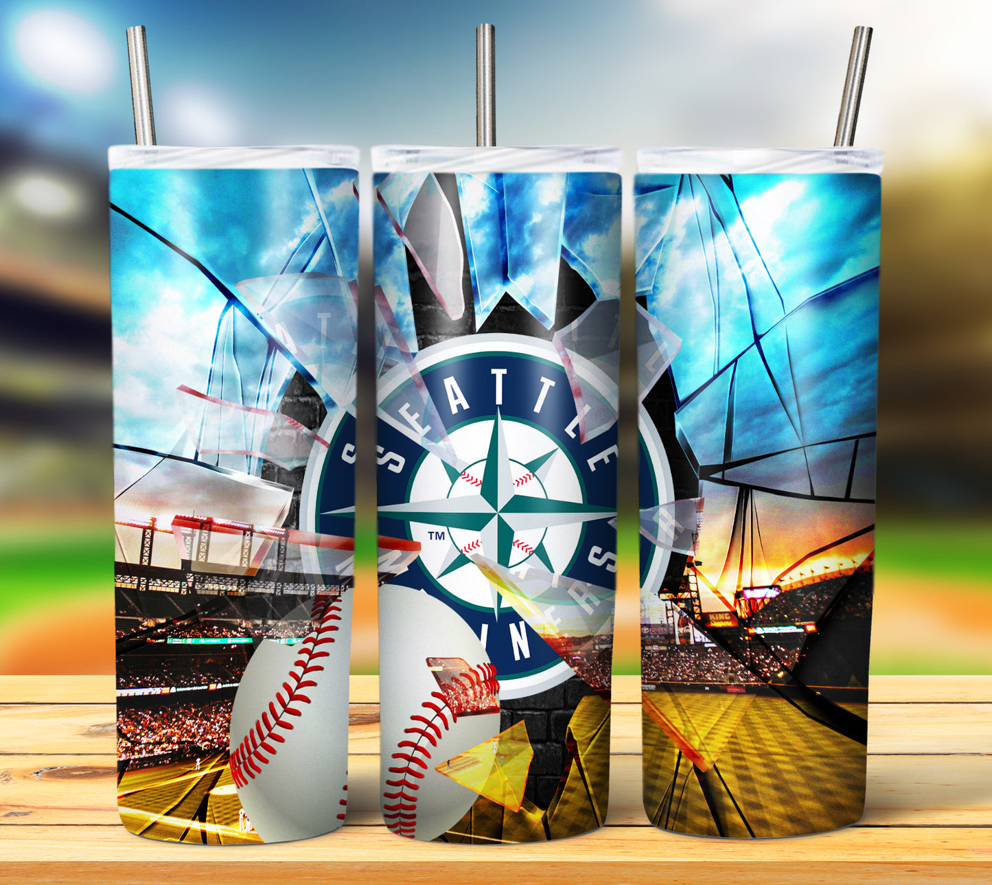 Baseball 20oz Sublimation Tumbler Image