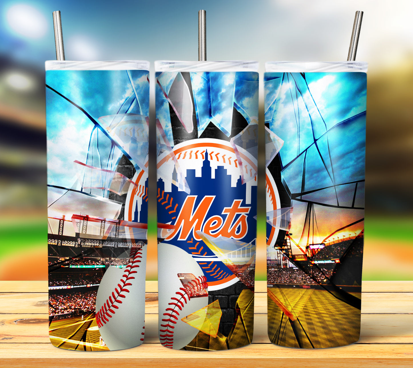 Baseball 20oz Sublimation Tumbler Image