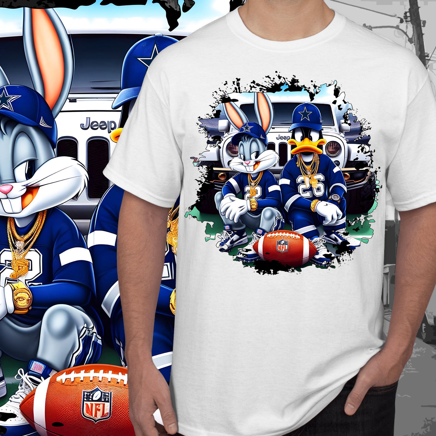 Football 20oz Sublimation/DTF T-Shirt Images