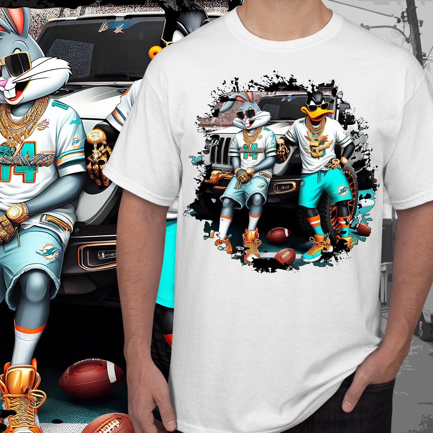 Football 20oz Sublimation/DTF T-Shirt Images