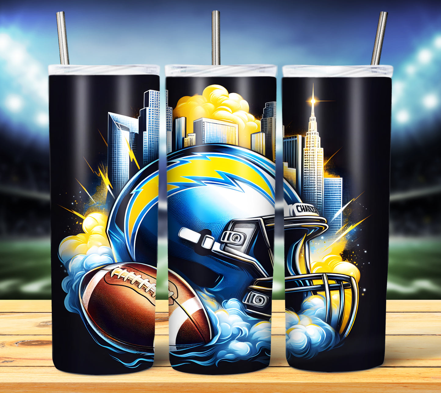 Smoke City Football 20oz Sublimation Tumbler Image