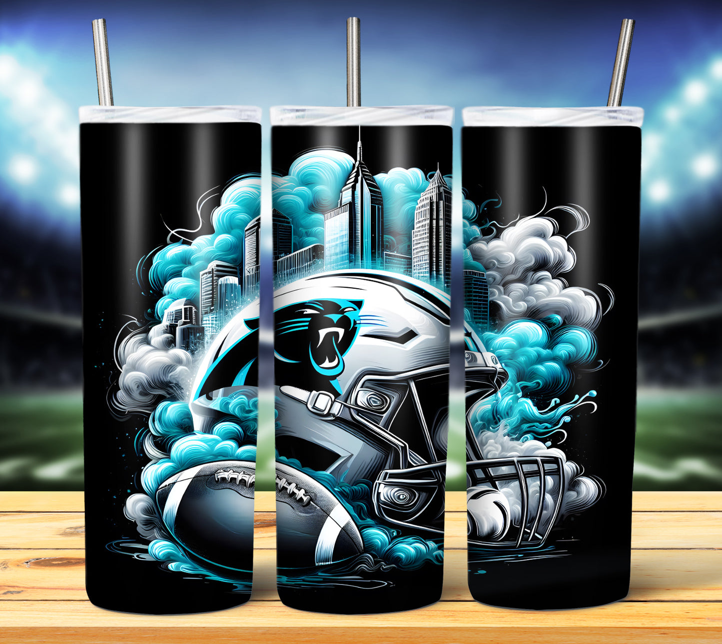 Smoke City Football 20oz Sublimation Tumbler Image