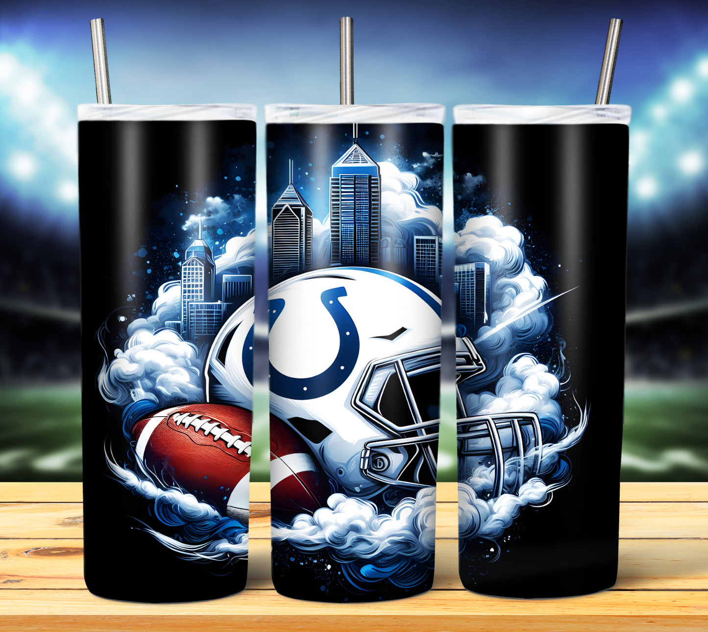 Smoke City Football 20oz Sublimation Tumbler Image