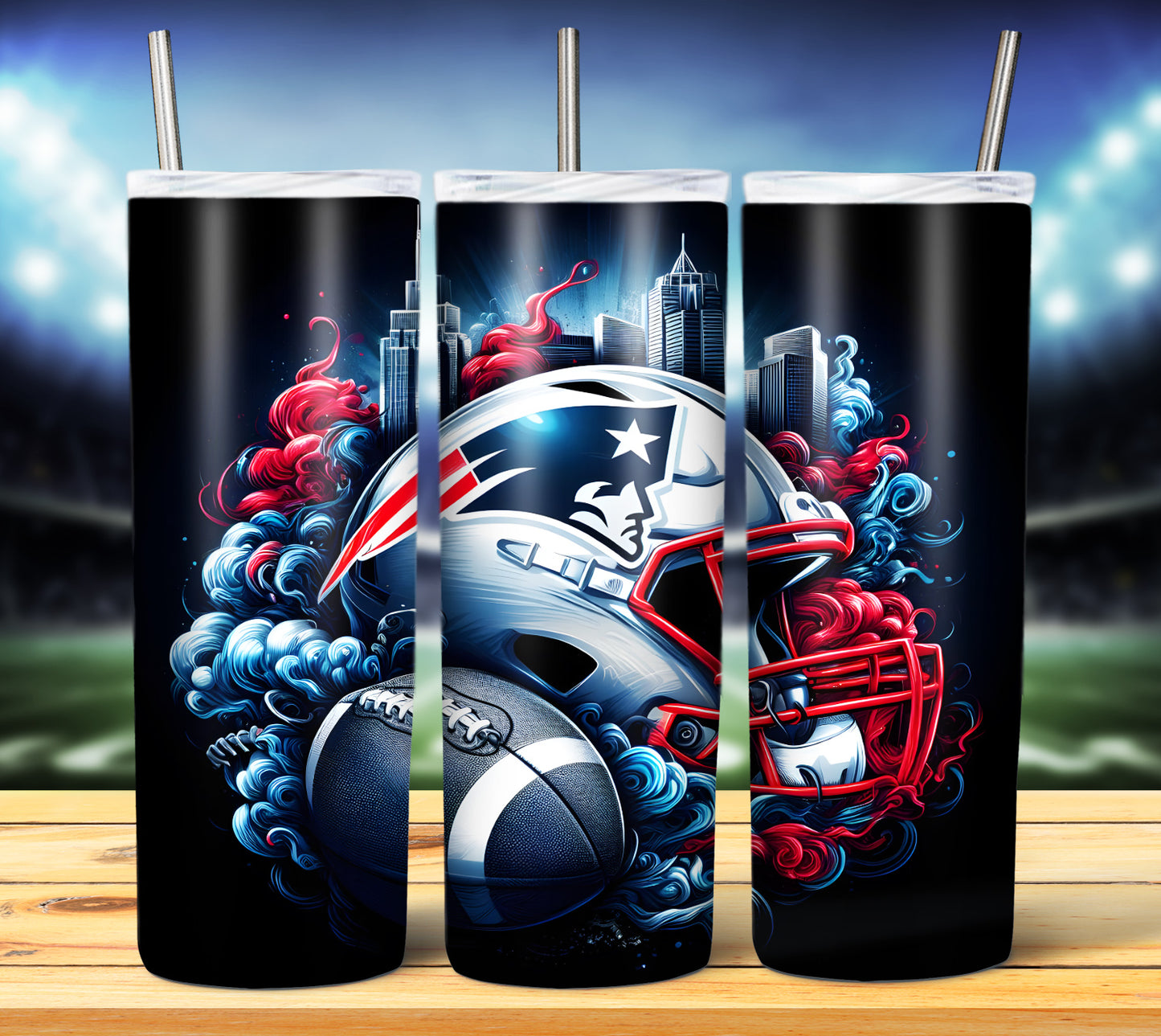 Smoke City Football 20oz Sublimation Tumbler Image