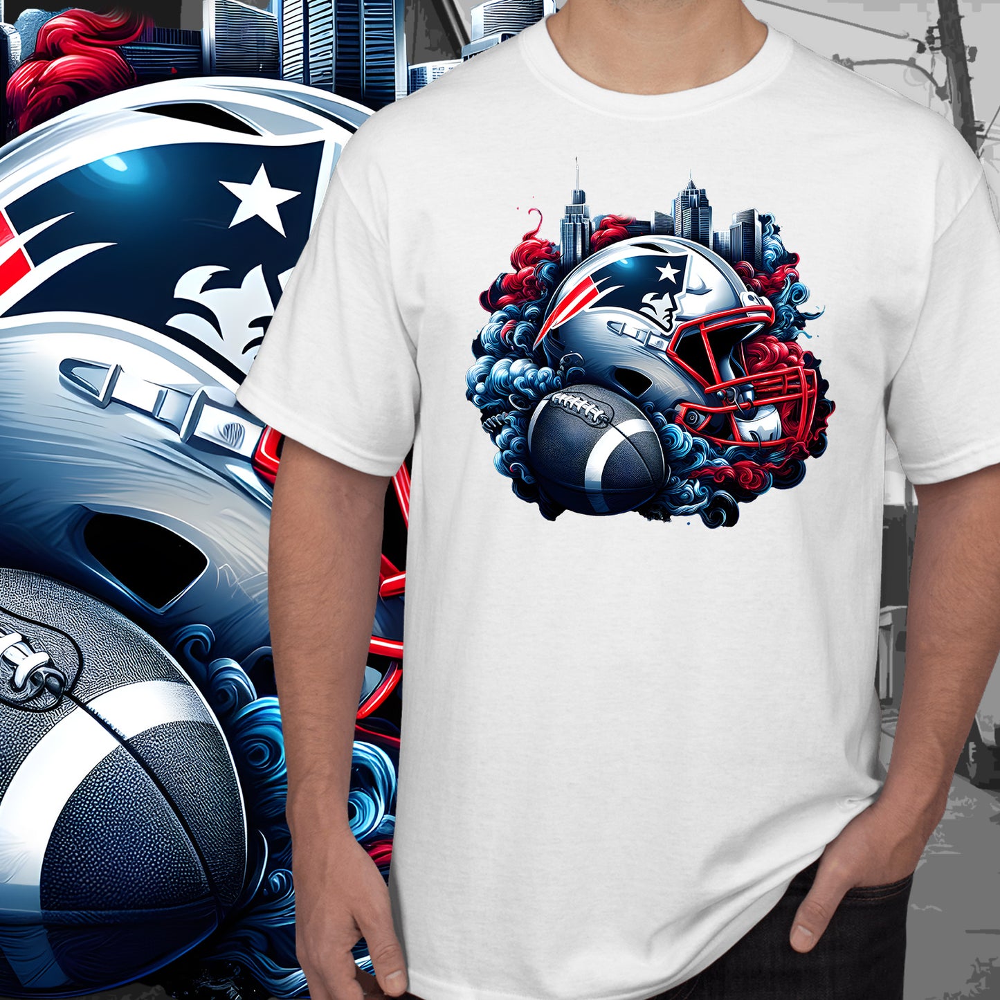 Smoke City Football Sublimation/DTF T-Shirt Images