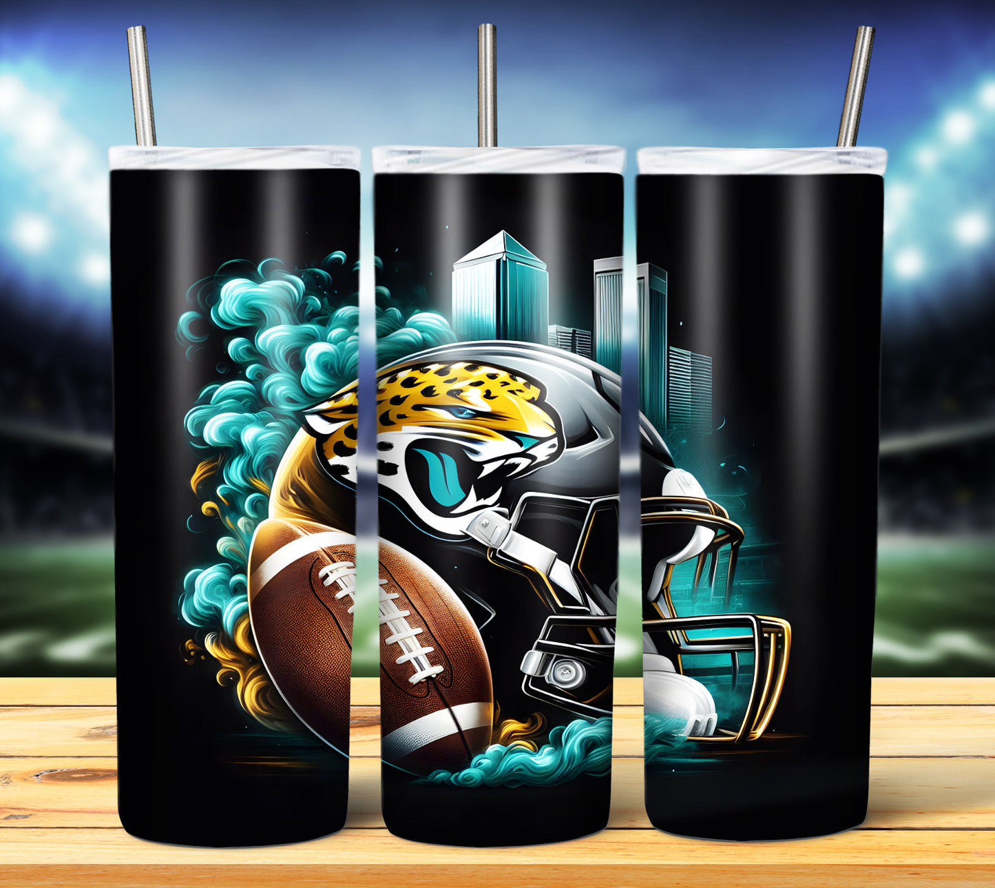 Smoke City Football 20oz Sublimation Tumbler Image