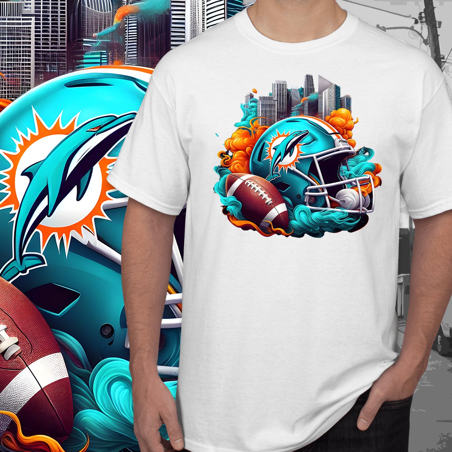 Smoke City Football Sublimation/DTF T-Shirt Images