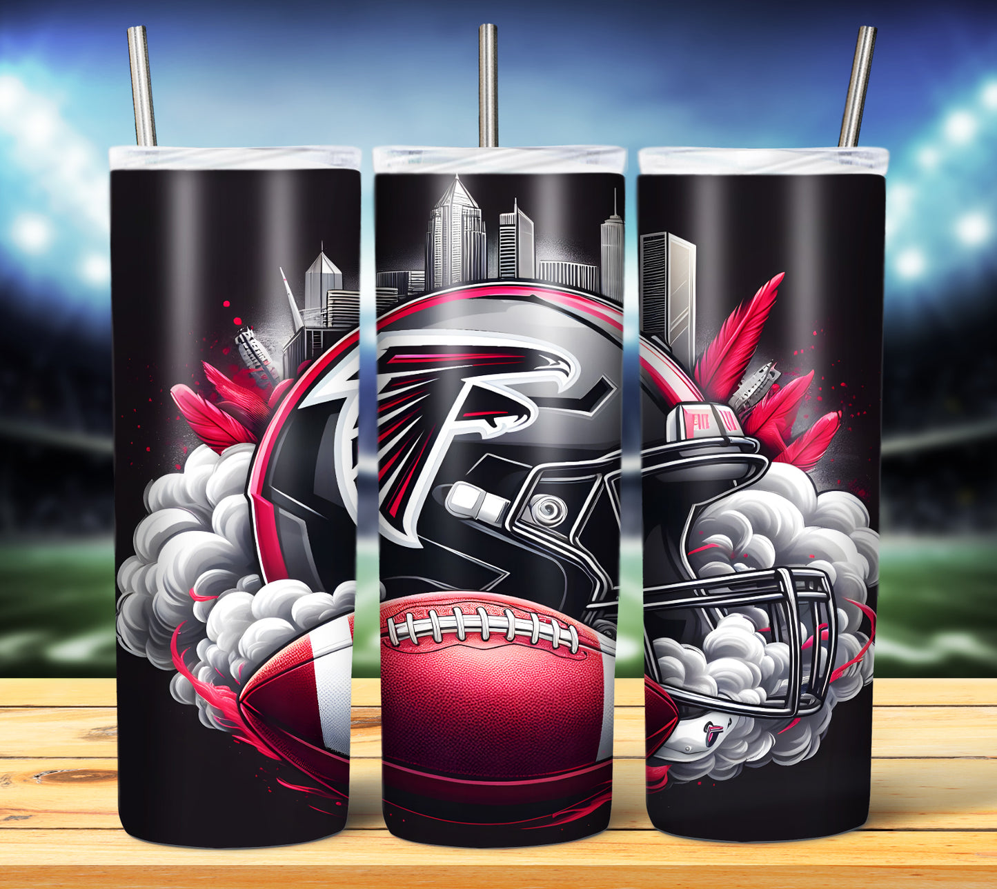 Smoke City Football 20oz Sublimation Tumbler Image