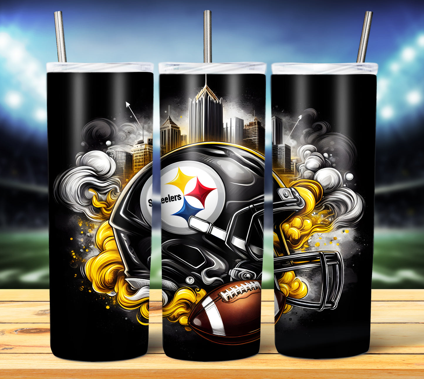 Smoke City Football 20oz Sublimation Tumbler Image